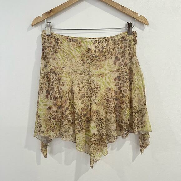 Asymetrical Y2k Mini Skirt Fairy Whimsigoth XL - Picture 4 of 6